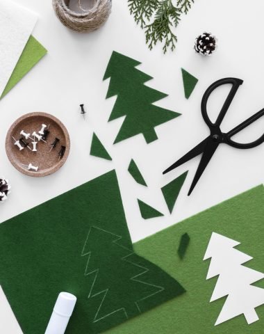 top-view-christmas-gift-decorating-essentials